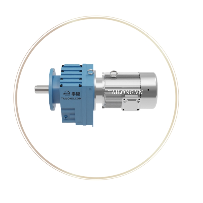 Động cơ liền hộp giảm tốc trục thẳng - kiểu lắp đặt mặt bích RF04